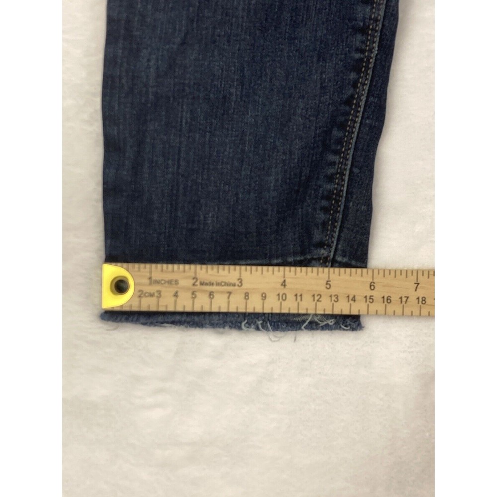 Lucky Brand Lolita Crop Low Rise Raw Hem Jeans Womens Blue Size 29 - Picture 10 of 16